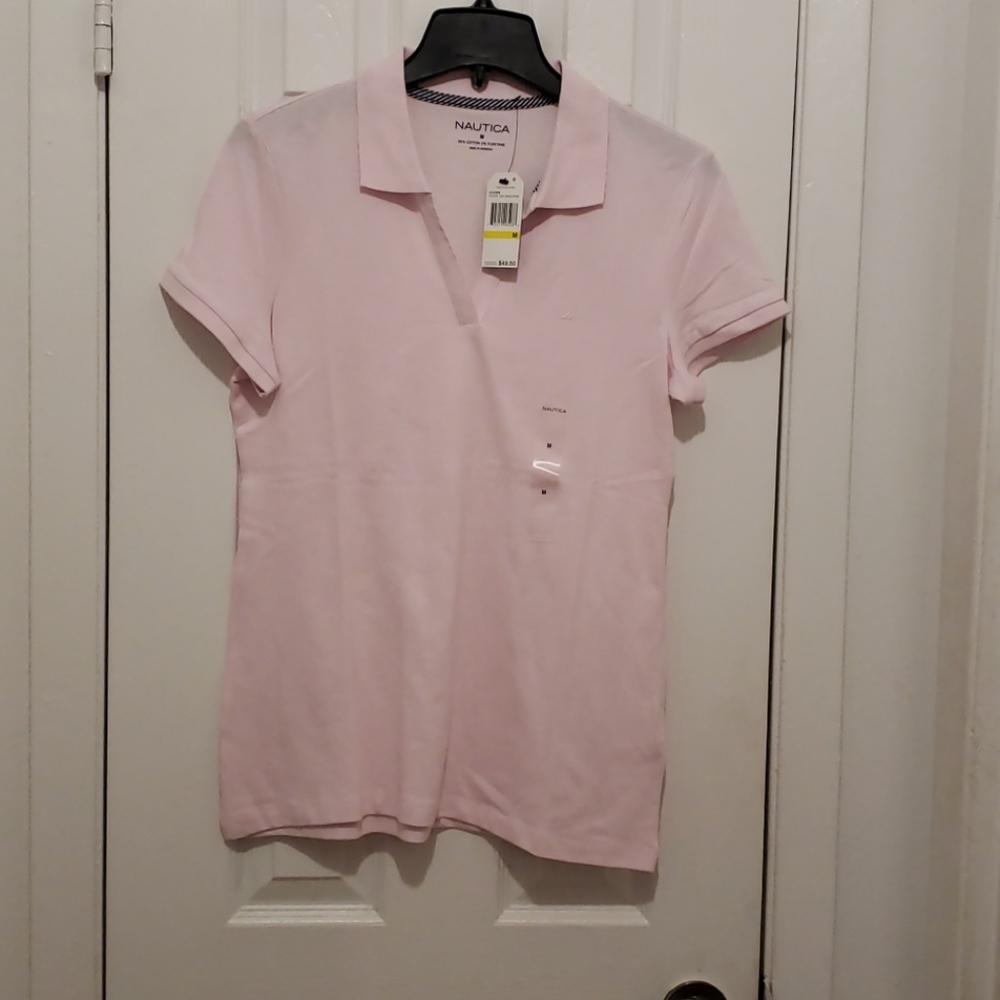 Nautica Pink Ladies Polo